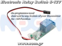 RC Relay Switch PWM 20A , 5-9VDC-RC Models, Boats, Planes, Drones