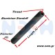 Standoff Aluminium Round M3x10-50mm -Black color