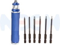 Hand Tool Hex Drive Set 6 to1, 4x HEX Drive +1x Philips Drive +1x Slotted Drive -Blue-Red color