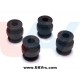 Dumper Rubbers 21x17mm x4 pcs -Black