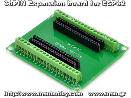 Expansion Board 38-Pin Terminal Breakout Adapter for ESP32 Development Board Expansion Board 38-Pin Terminal Breakout Adapter for ESP32 Development Board