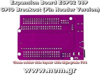 Expansion Board ESP32 38-Pin GPIO Breakout Shield for ESP32 DevKitC & ESP-WROOM-32