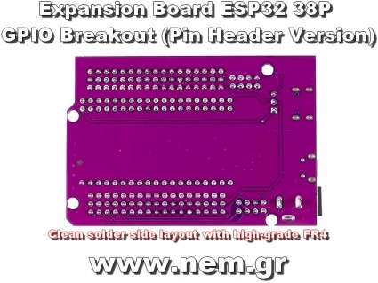 Expansion Board ESP32 38-Pin GPIO Breakout Shield for ESP32 DevKitC & ESP-WROOM-32 Expansion Board ESP32 38-Pin GPIO Breakout Shield for ESP32 DevKitC & ESP-WROOM-32