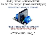 Relay Module 5V 1-Channel SSR Solid State Relay 2A 240V AC Low Level Trigger Board for Arduino Raspberry Pi ESP32 PLC