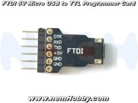 FTDI 5V Micro USB to TTL Programmer Card, Upload Tool
