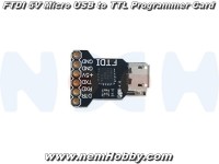 FTDI 5V Micro USB to TTL Programmer Card, Upload Tool