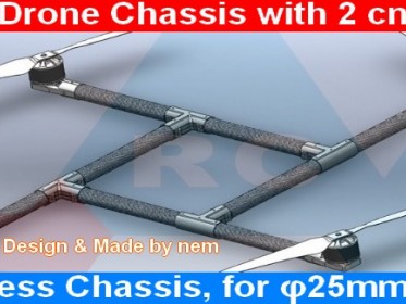 UAV Quadcopter Frame by NEM