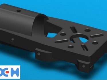 CNCed AL. 6061-T6 Motor Mount for 25mm Tube